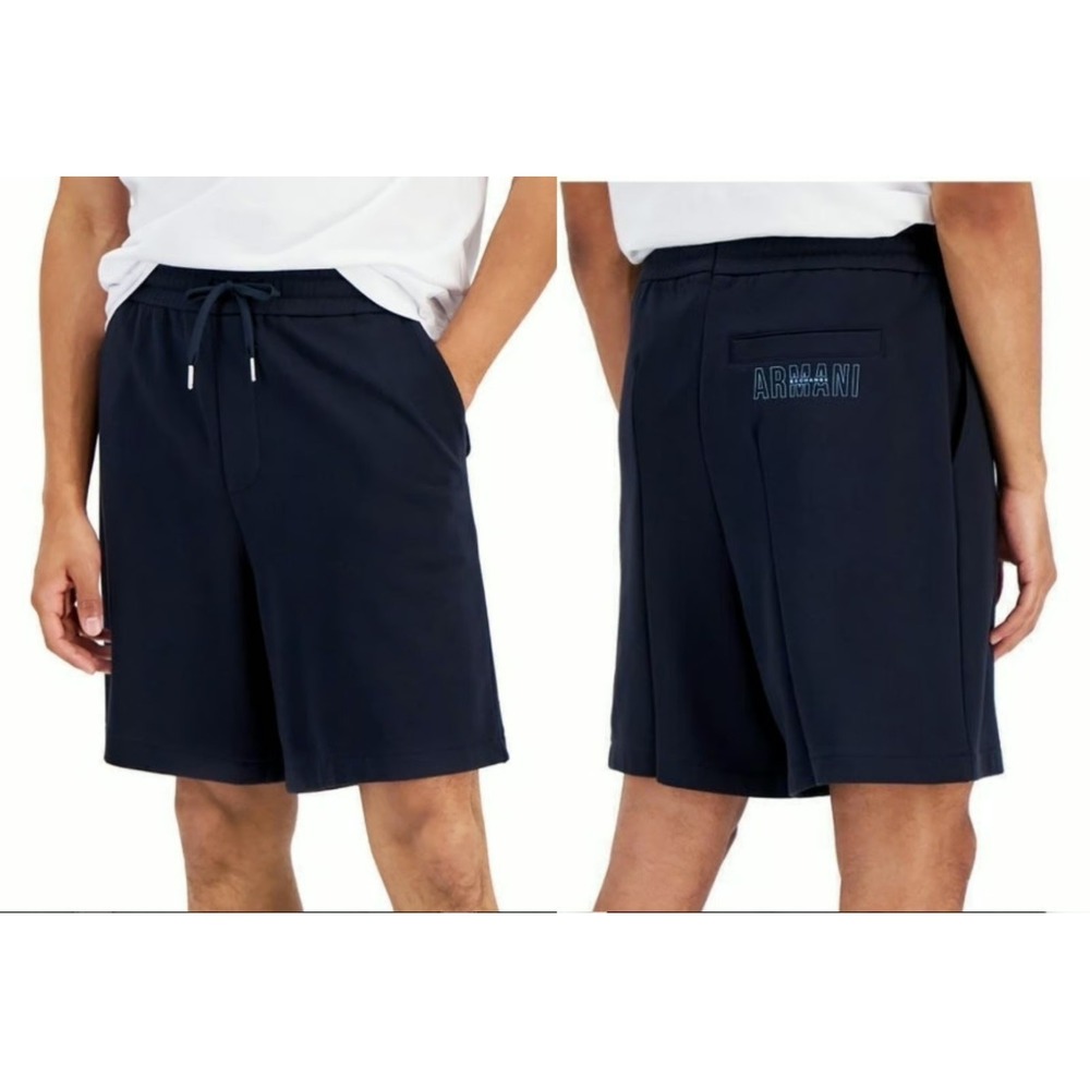 Armani Exchange Men's Drawstring‎ Bermuda Shorts Size Small Luxury Lounge